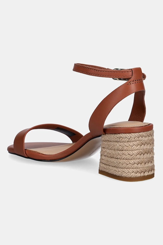 Кожаные сандалии Leather Ankle Strap Espad Sandal Tommy Hilfiger, коричневый — фото 3
