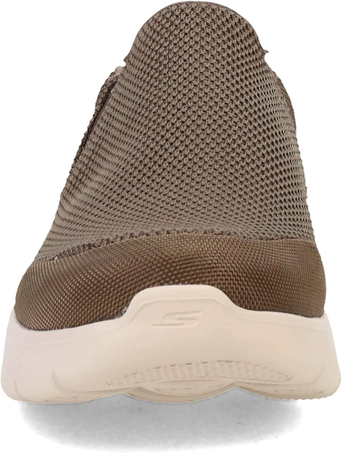 Мужские кроссовки Skechers GoWalk Flex - спортивные слипоны для прогулок с амортизирующей подошвой с воздушным охлаждением, хаки — фото 2