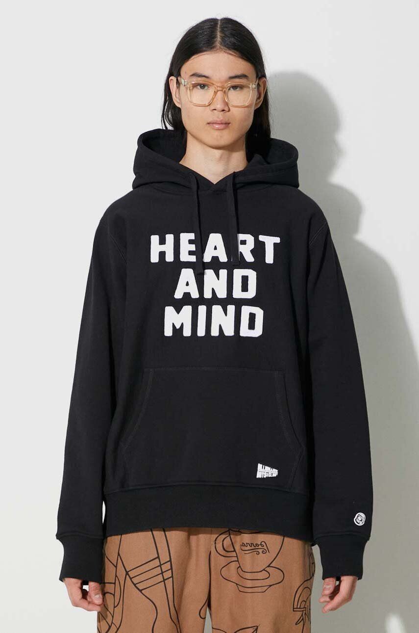 

Хлопковая толстовка Heart and Mind Popover Billionaire Boys Club, черный