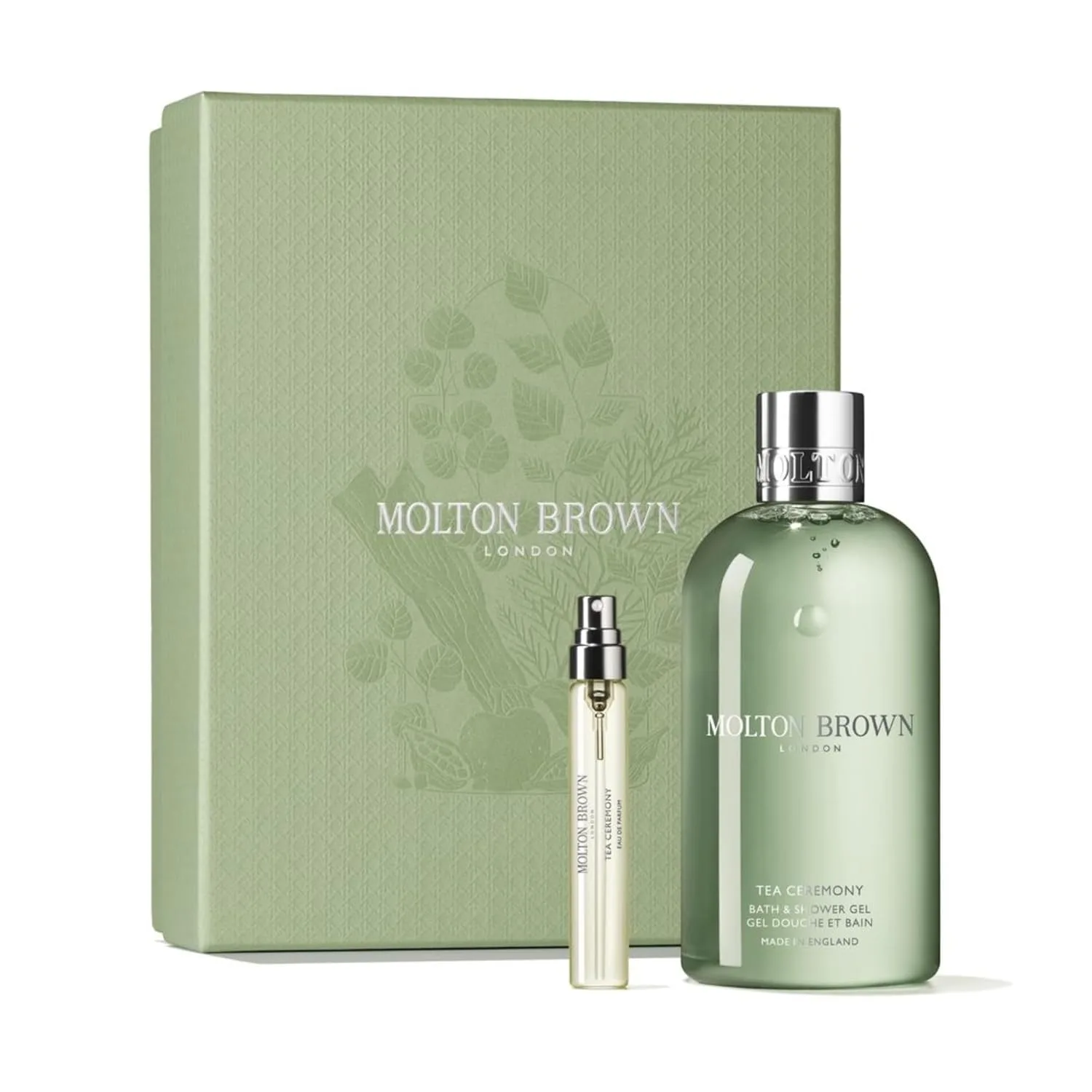 Подарочный набор Molton Brown Tea Ceremony: туалетная вода 7 мл, гель для душа 300 мл 303 мл, green
