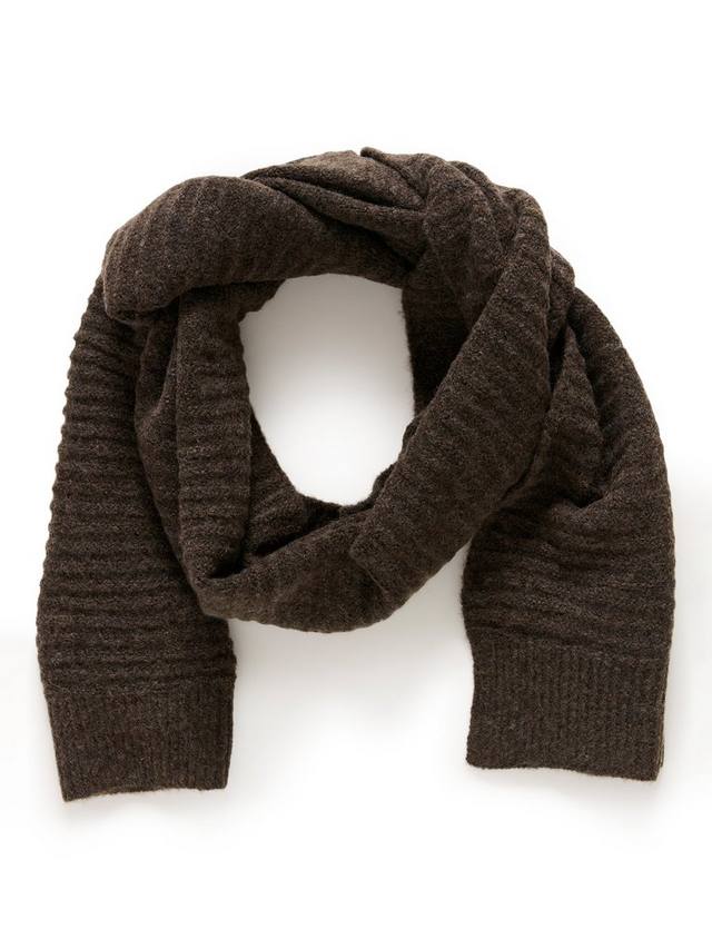

Рифленый шарф Abigail KAFFE, Seal Brown Melange