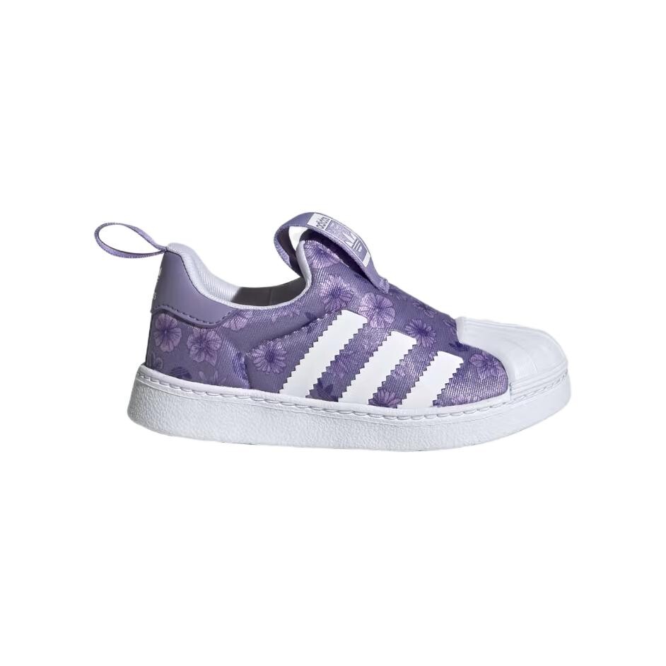 Кроссовки adidas originals SUPERSTAR 360 Toddler Shoes TD Low-top Magic Purple Lilac / Cloud White / Happy Purple Lilac, белый — фото 2