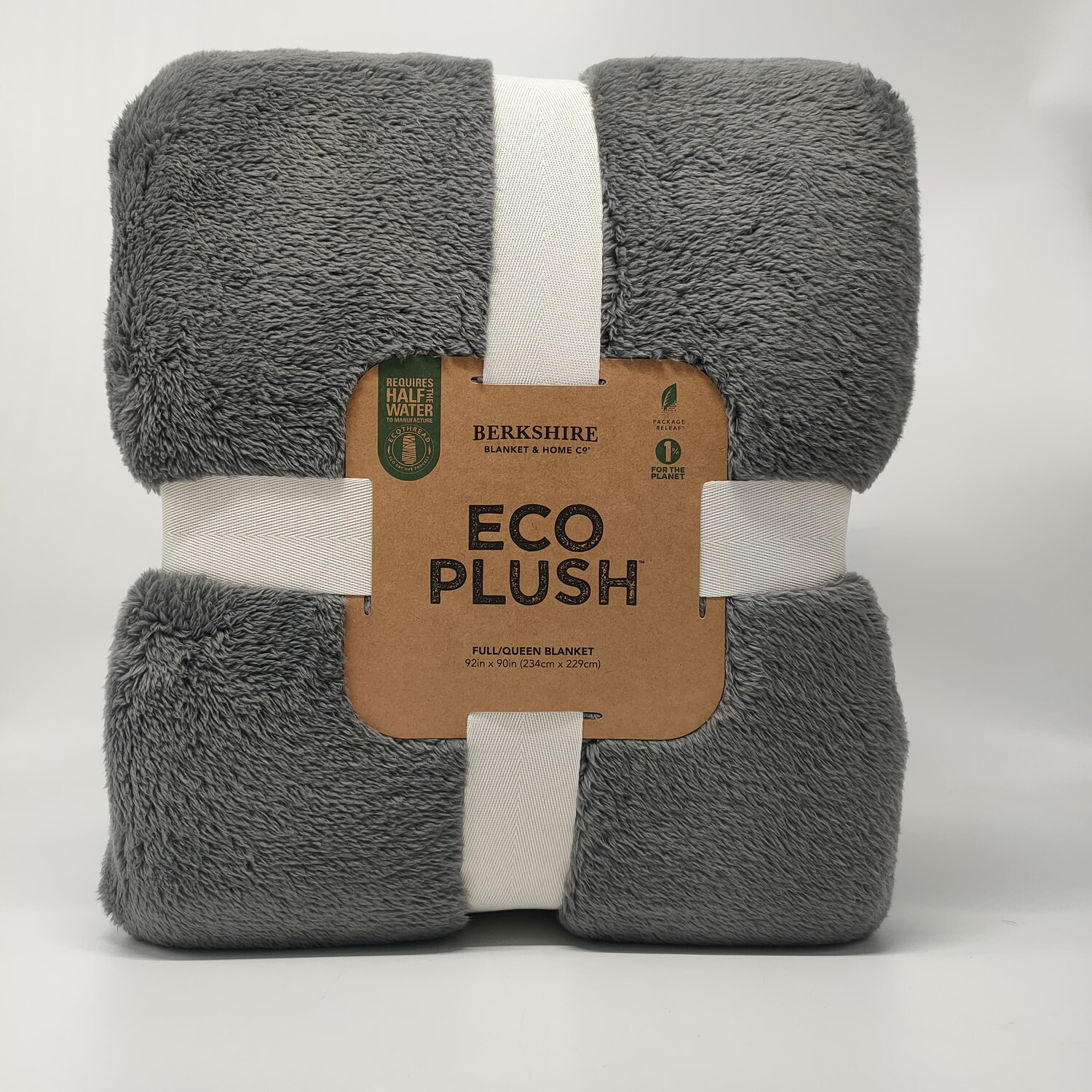 

Одеяло плюшевое Berkshire Blanket Eco Plush, серый