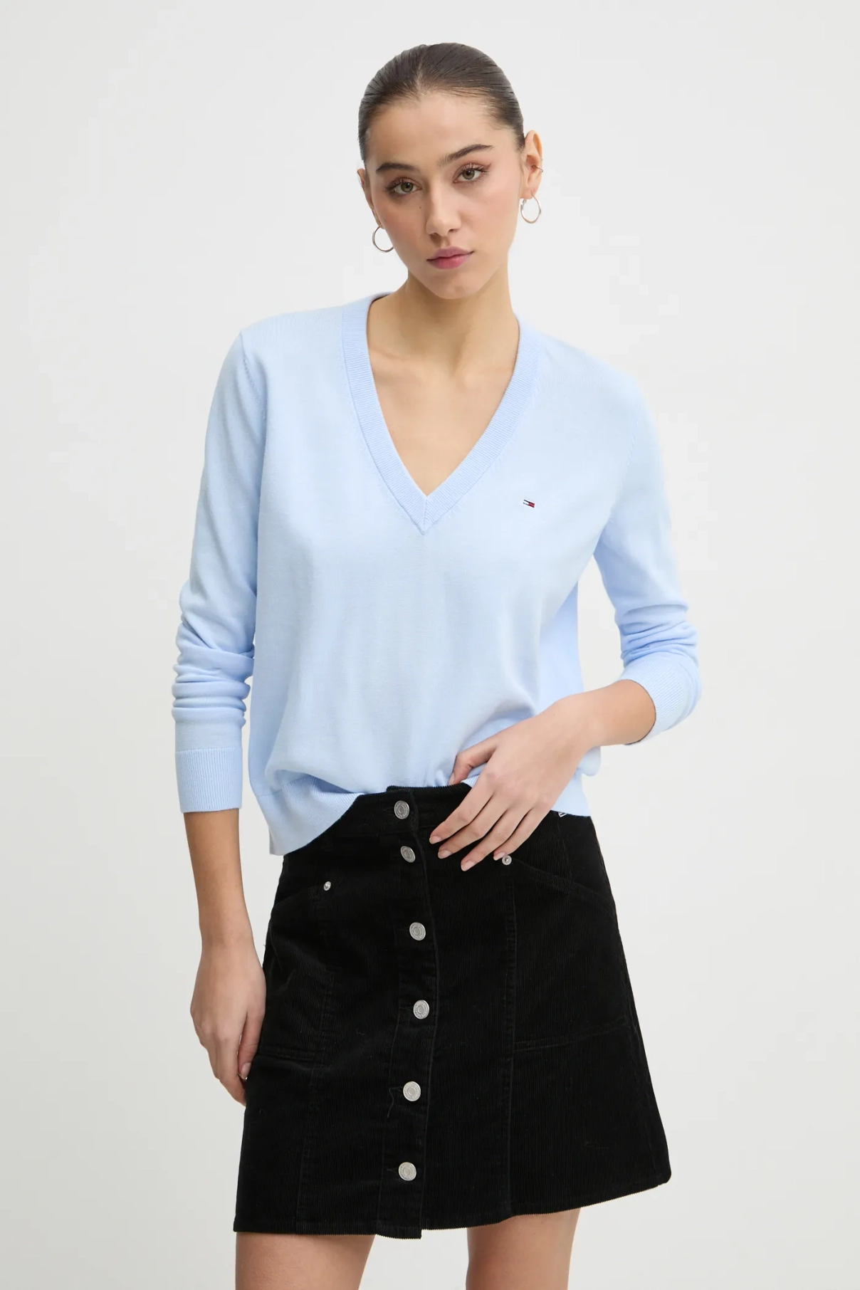 

Хлопковый свитер Tommy Jeans, синий