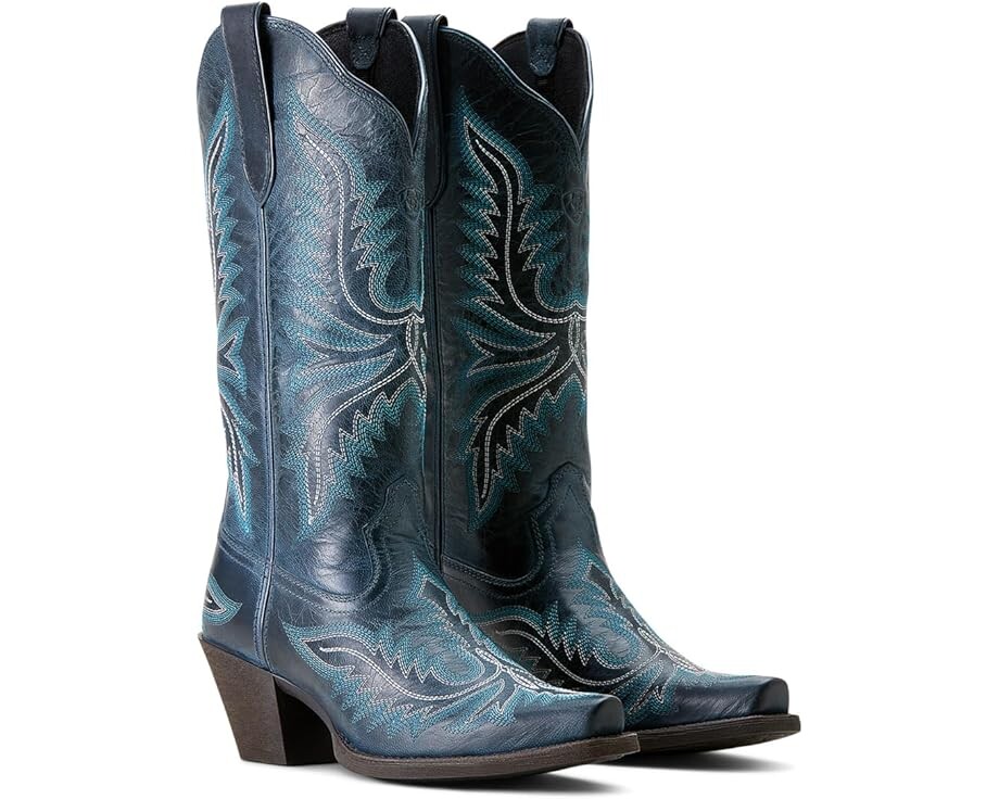 Сапоги женские Ariat Round Up Collins ковбойский с вышивкой, синий