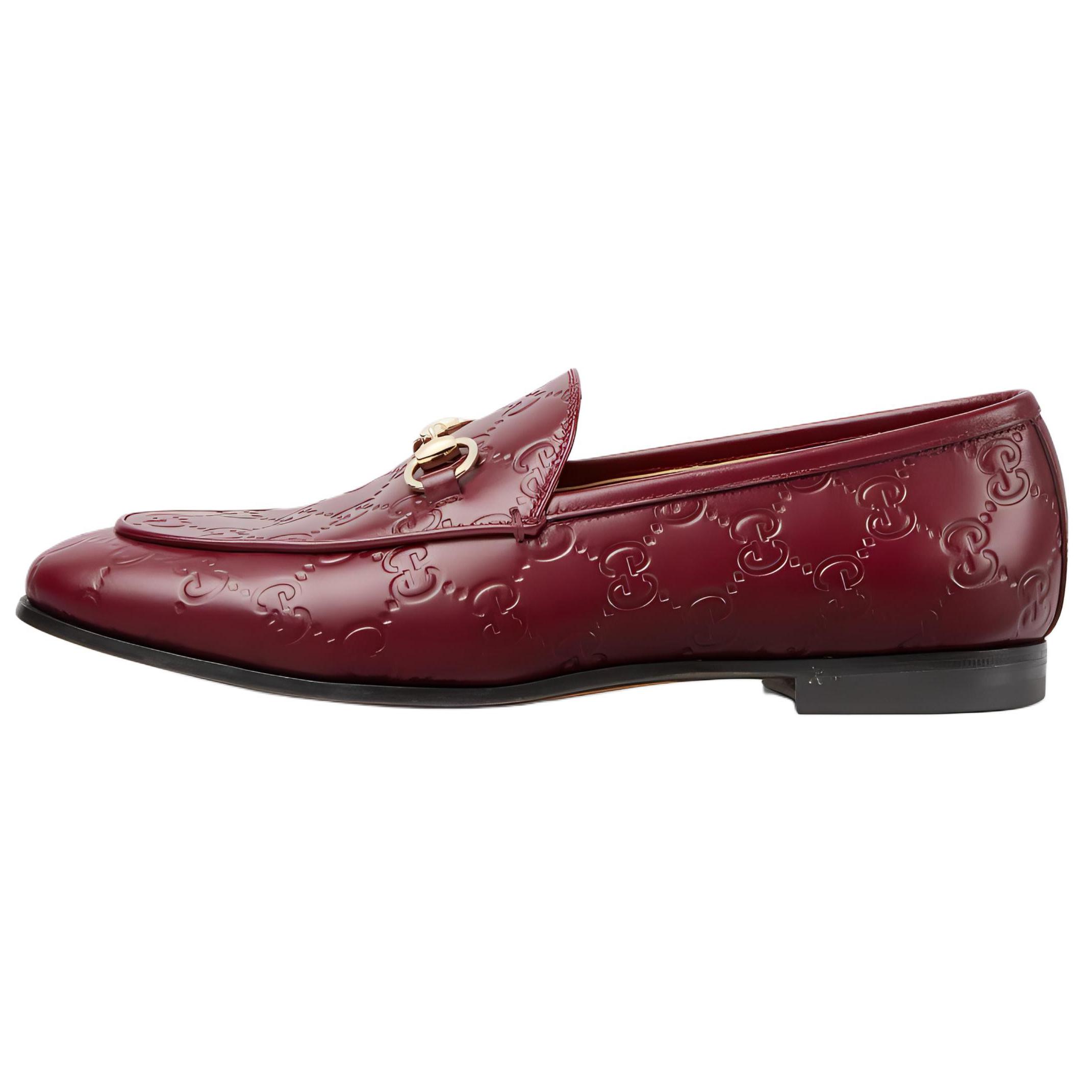 GUCCI Женские красные лоферы Jordaan