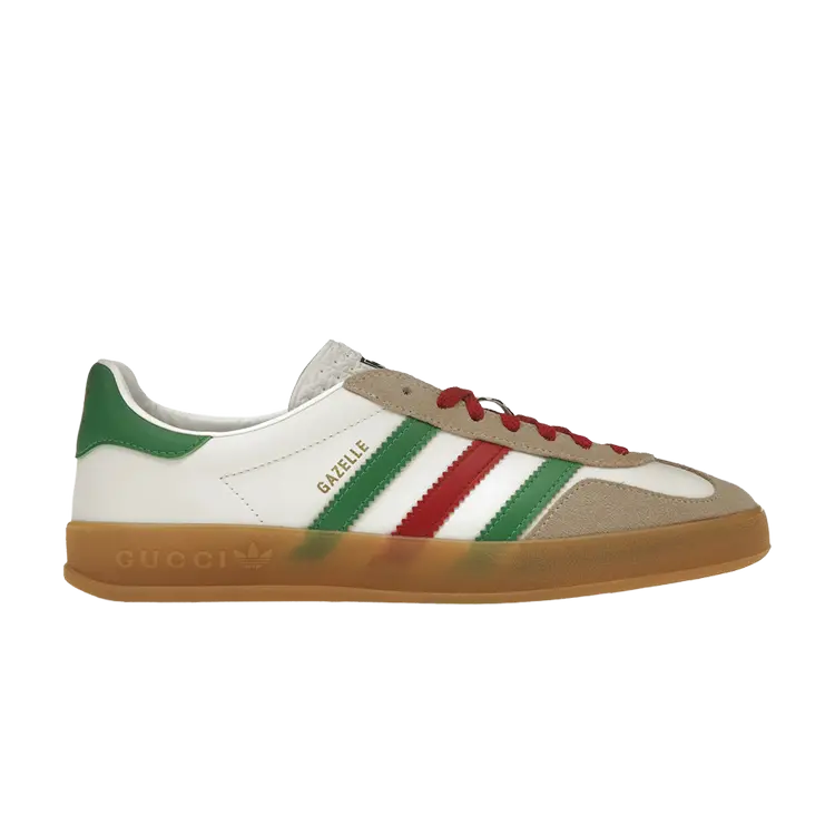 

Кроссовки Gucci Adidas x Gucci Gazelle 'White Green Red', белый
