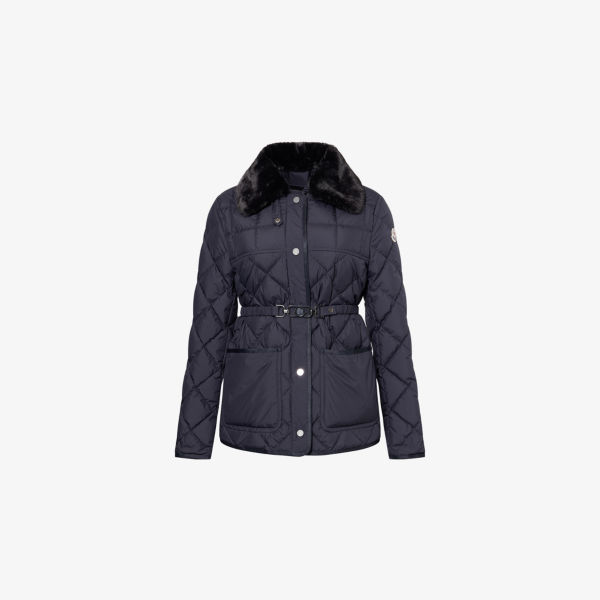 

Куртка Moncler Cygne с поясом, синий