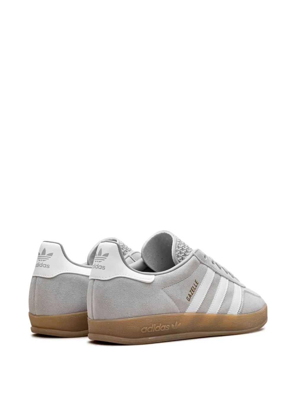 Кроссовки Gazelle Indoor Grey Two/Cloud White/Gold Metallic Adidas, серый — фото 3