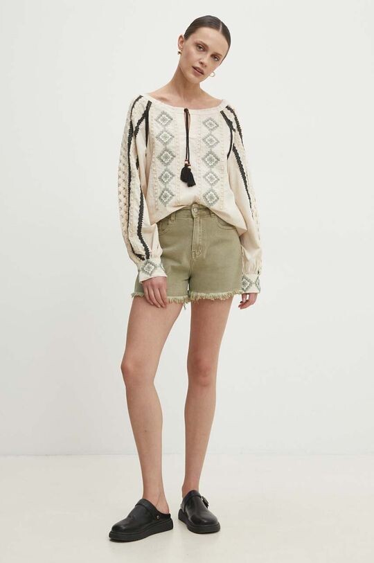 

Джинсовые шорты Answear Lab, зеленый