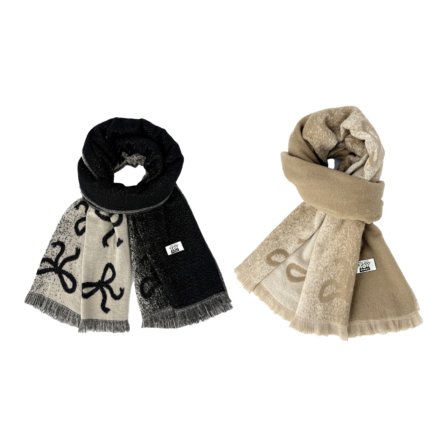 

Disney Вязаный шарф унисекс, 2 Pack (Black+Khaki)