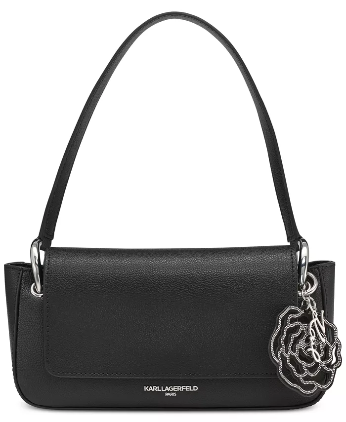 

Сумка Monet Leather Shoulder KARL LAGERFELD PARIS, черный