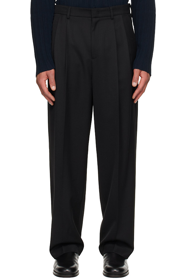 

Два шерстяных брюк с двумя складками Le17Septembre, черный