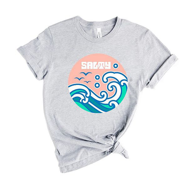 

Футболка с принтом Salty circle Simply Sage Market, Heather Grey