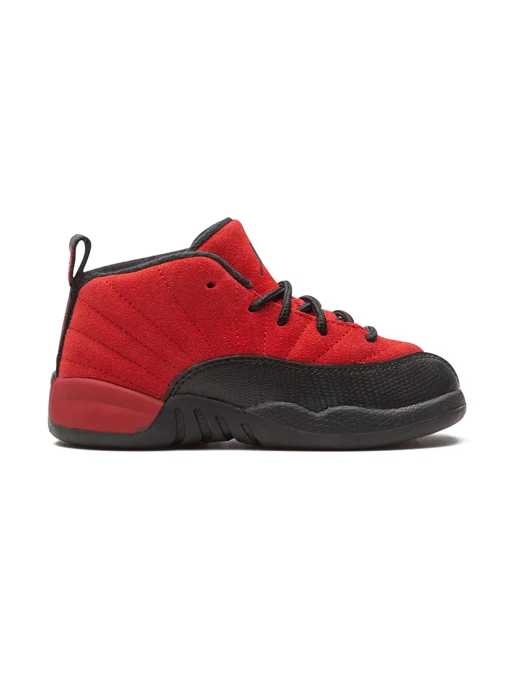 Кроссовки Air Jordan 12 "Reverse Flu Game" Jordan Kids, красный — фото 2