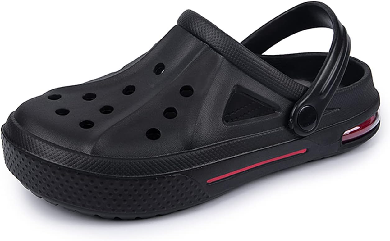 

Женские мужские босоножки для пляжа, водные туфли, обувь, тапочки, прогулочные туфли, домашние, туристические туфли, дышащие сетчатые мюли, кроссовки с открытой пяткой, обувь без шнуровки Mdpcx, черный