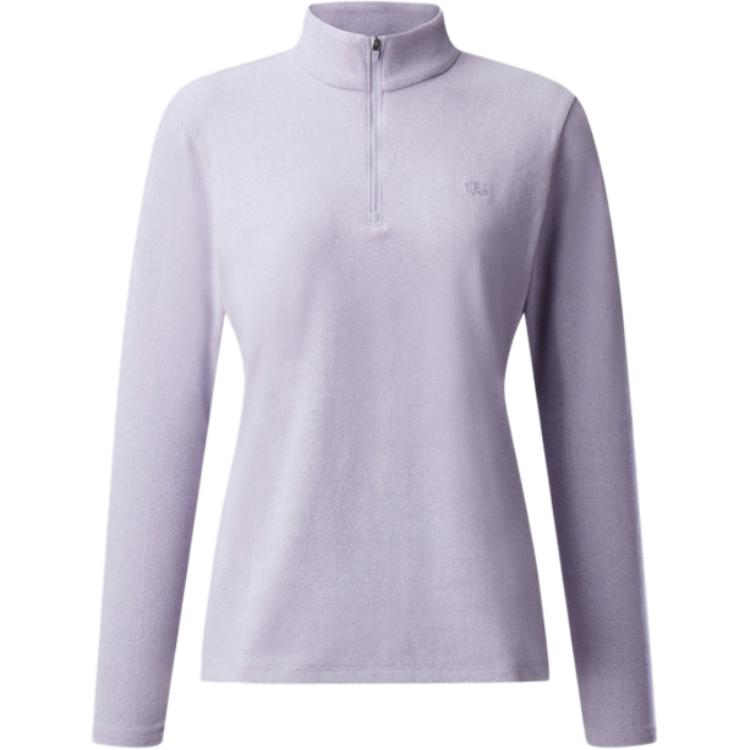 

Женские футболки со стоячим воротником, умеренно прямой крой Kolon Sport, светлый фиолетовый