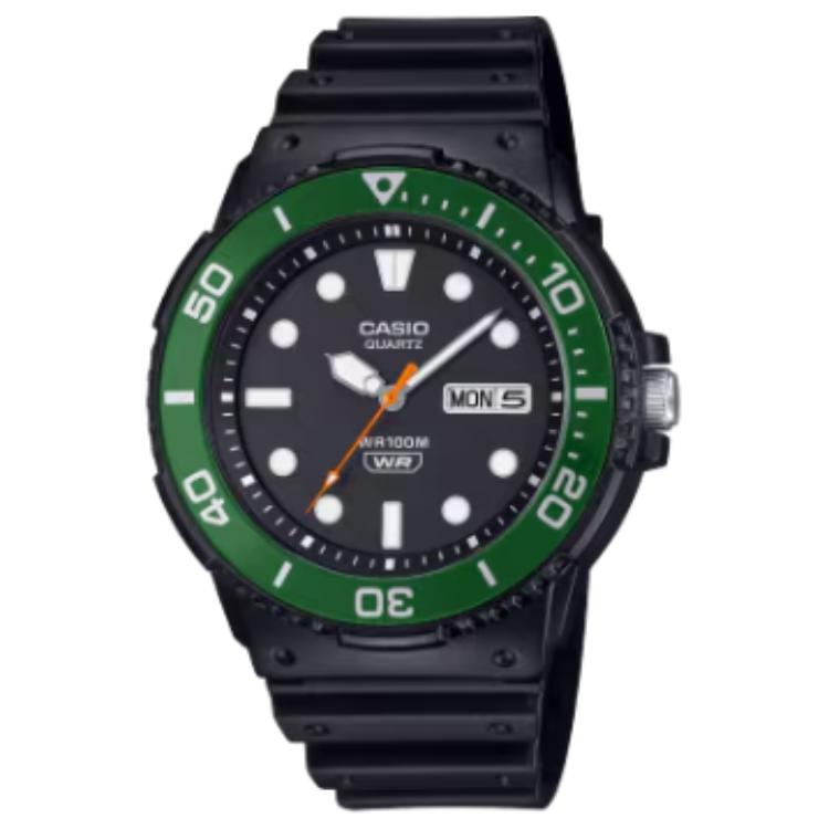 

CASIO Часы Standard Collection Quartz Movement Resin Strap Watch Unisex Black Dial, Black Dial