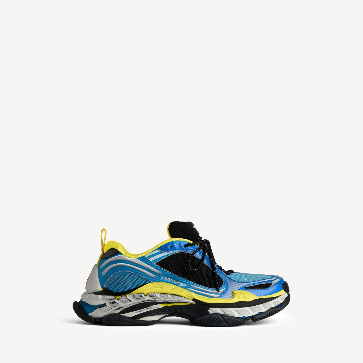 BALENCIAGA Мужские кроссовки Triple S.2 в голубом/белом/желтом цвете