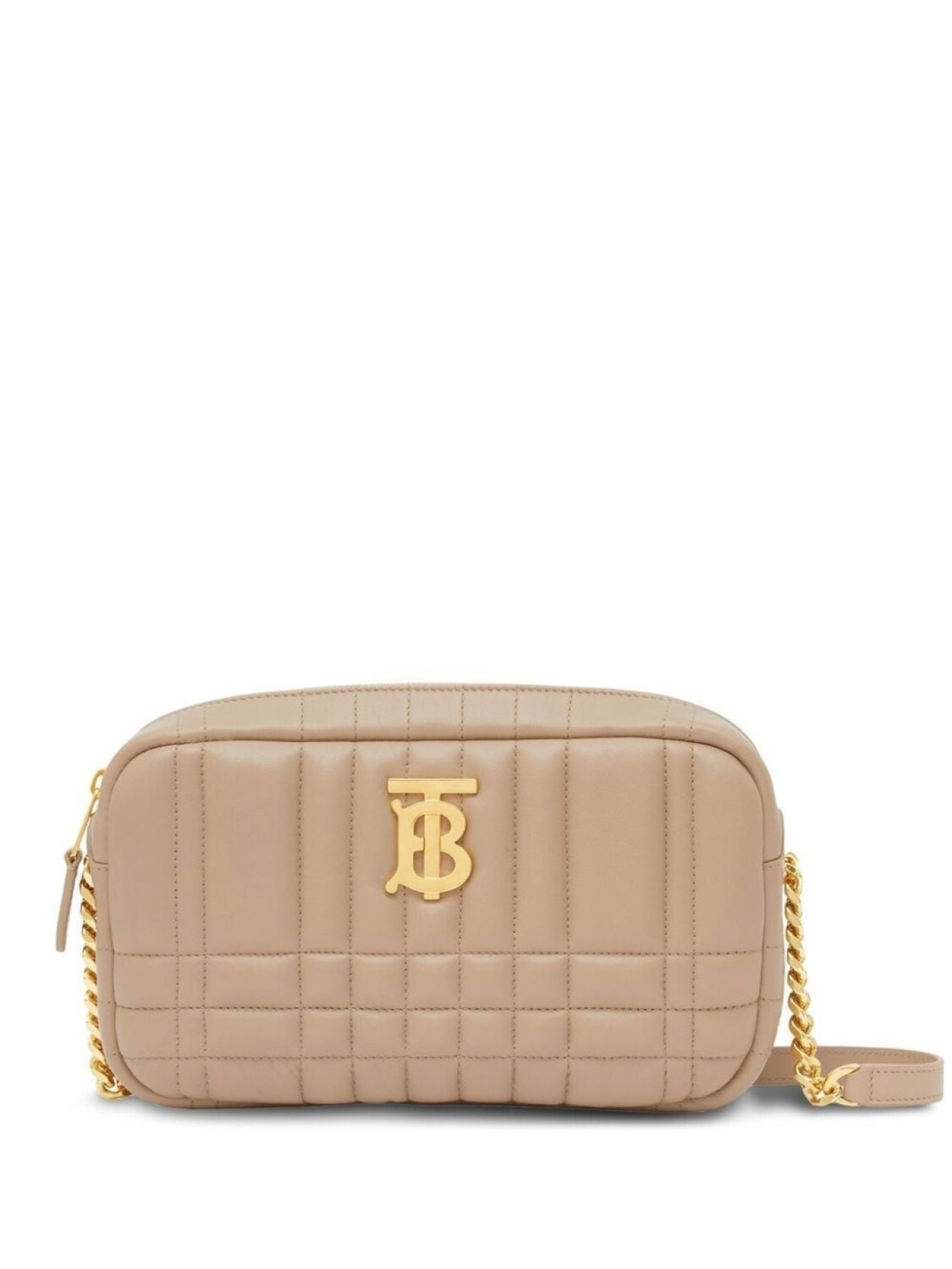 

Стеганая каркасная сумка Burberry Lola, нейтральный цвет