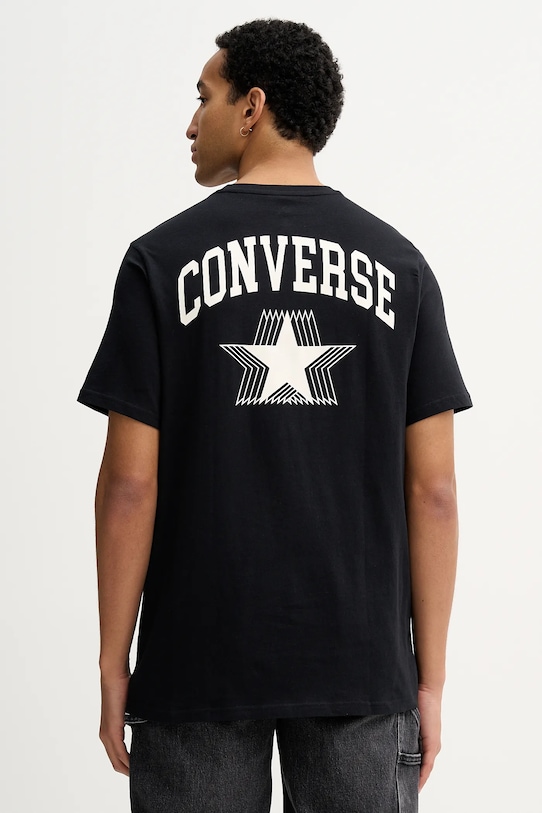 

Хлопковая футболка Converse, черный