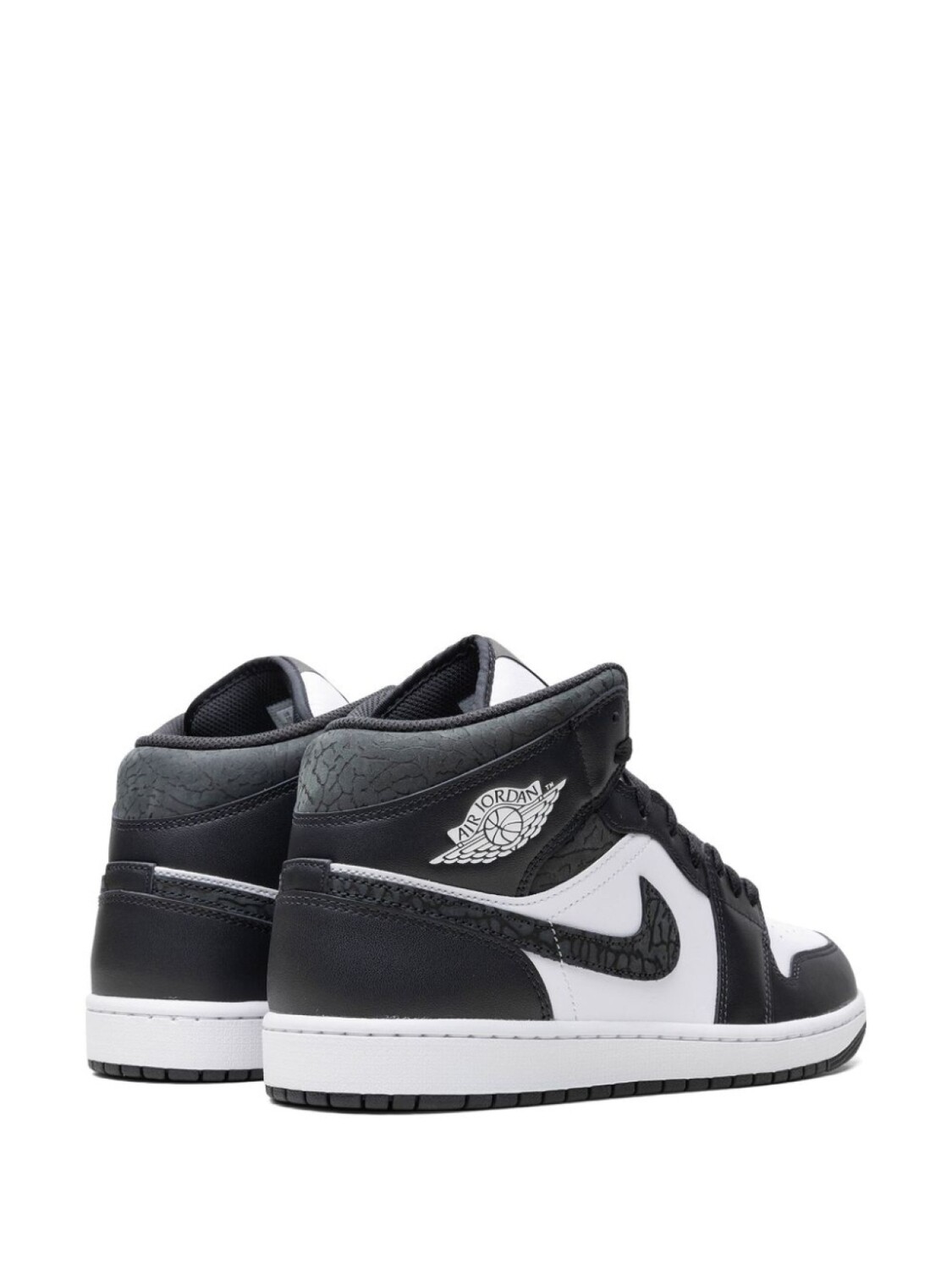 Jordan кроссовки Air Jordan 1 Mid Panda Elephant, черный — фото 3