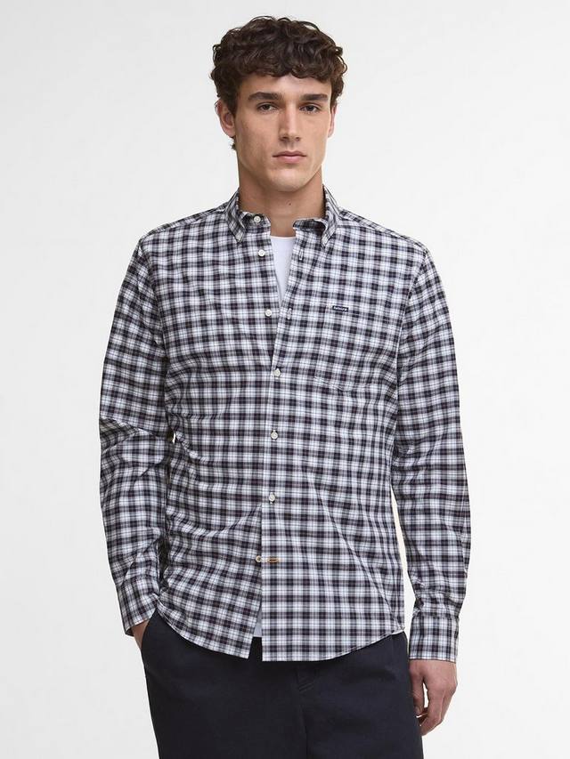 

Ломонд хлопковая рубашка приталенного кроя в клетку тартан Barbour, Riverstone Tartan