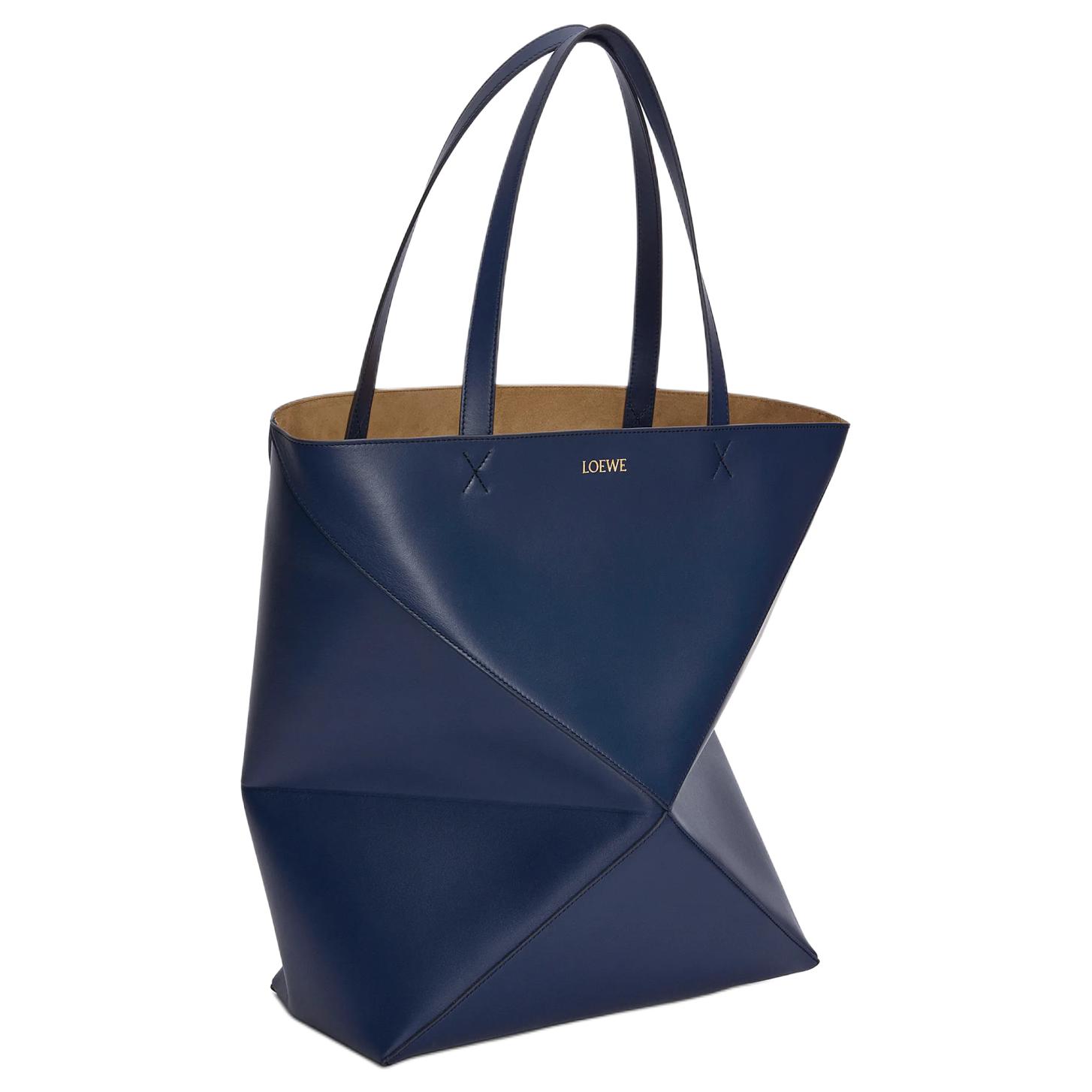 LOEWE Блестящая кожаная сумка-шоппер из коровьей кожи — фото 2