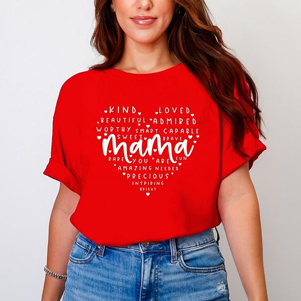 

Футболка Mama Affirmations Heart, окрашенная в стиле garment dyed Simply Sage Market, Red, Зеленый, Футболка Mama Affirmations Heart, окрашенная в стиле garment dyed Simply Sage Market, Red