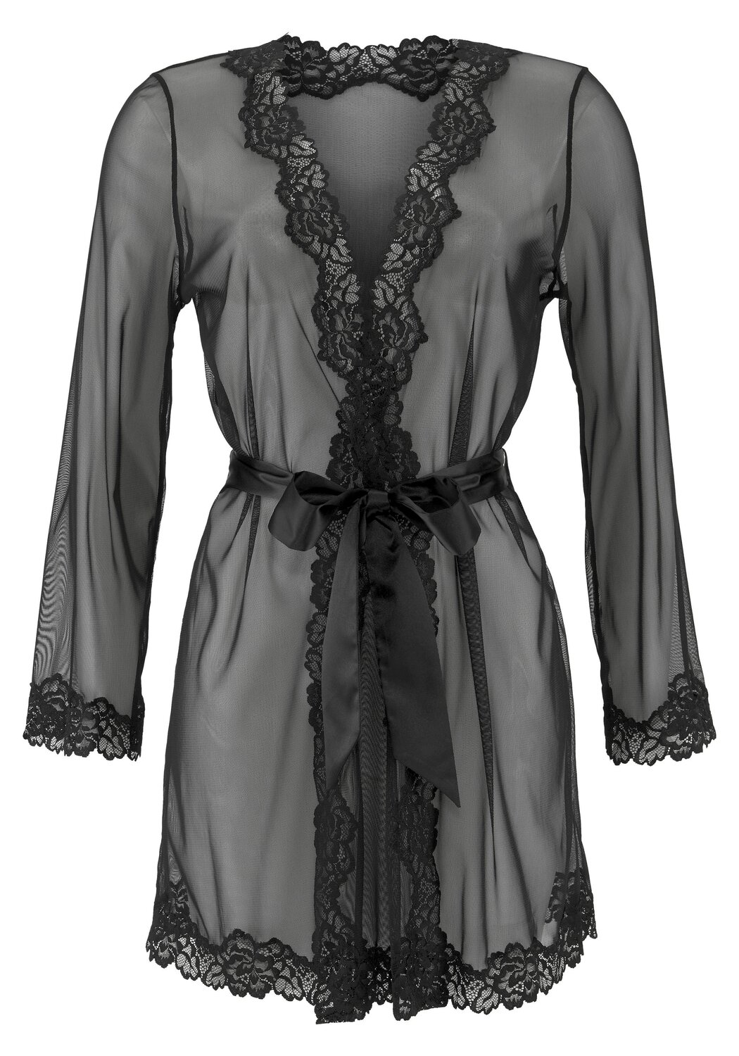 

LASCANA Пеньюар в черном цвете