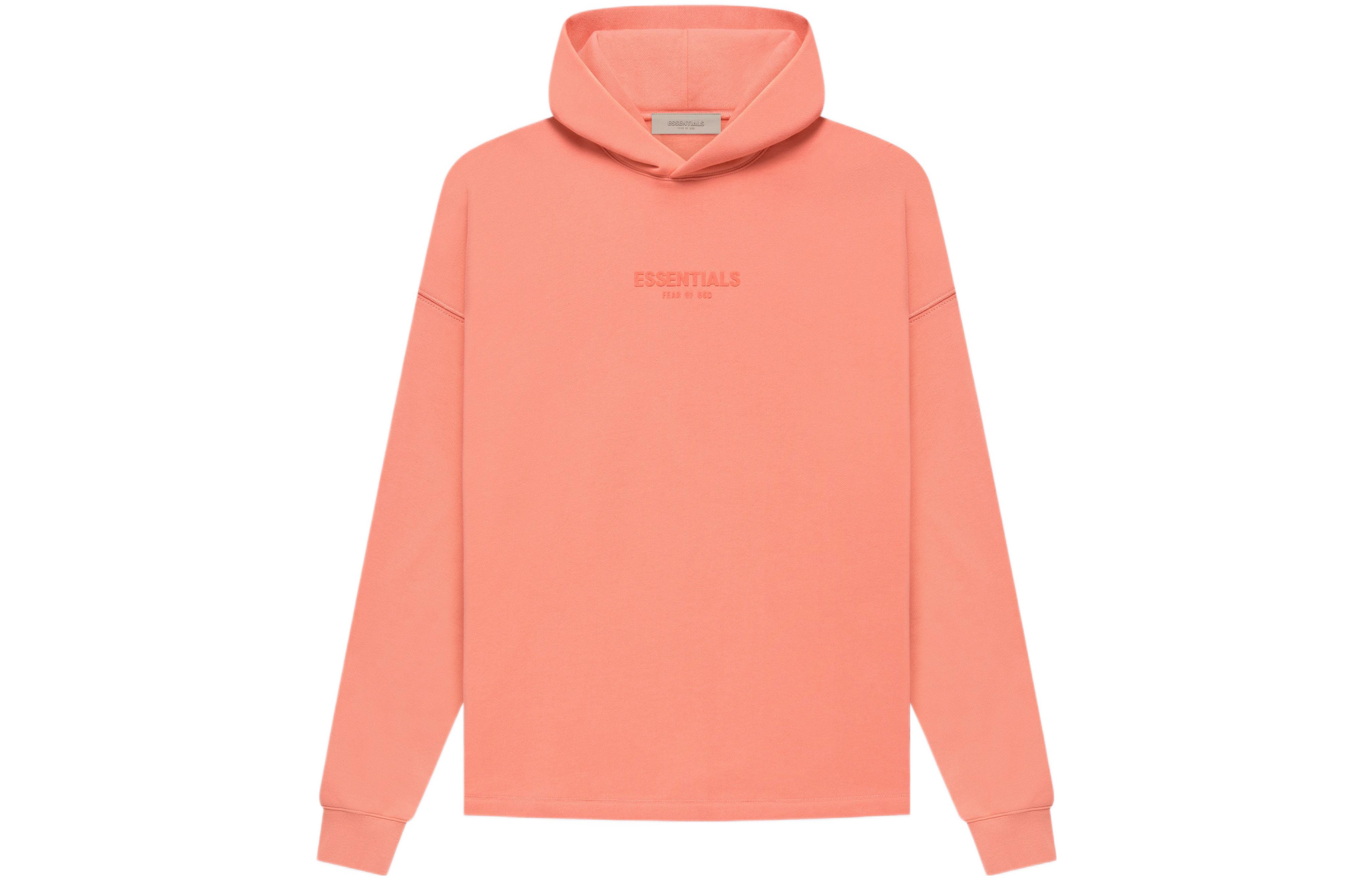 Расслабленный Худи Fear Of God Essentials, Кораллово-красный — фото 2