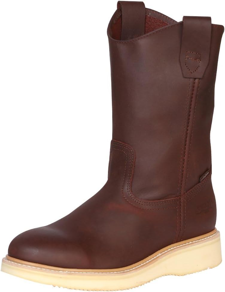 

Мужские ботинки из натуральной кожи вестерн-ковбойского стиля 553 для жирной кожи, без шнурков Generic, Shedron