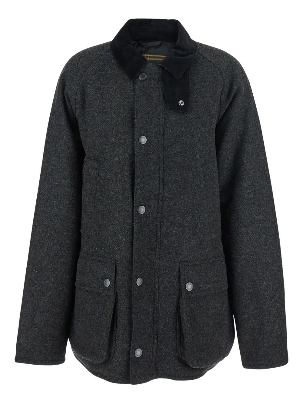 

Пальто из шерсти Бедейл с пуговицами Barbour, черный