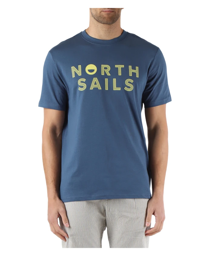 

Хлопковая футболка с логотипом North Sails, синий