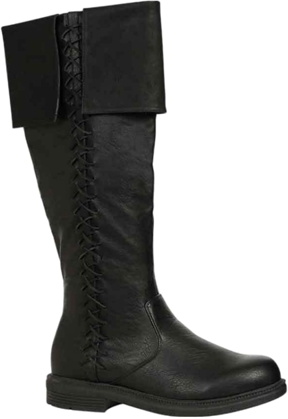 

Мужские ковбойские сапоги SywzXxfybz с круглым носком, мягкие и удобные высокие сапоги рыцаря Sywzx&Xfybz, черный