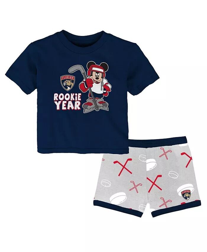 

Футболка и шорты для малышей Florida Panthers Disney Rookie Year Outerstuff