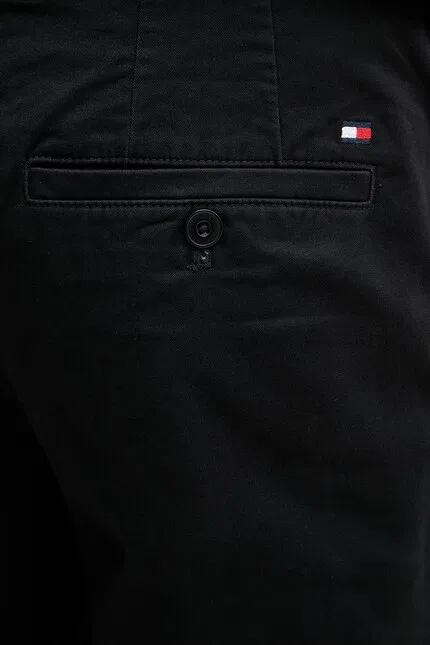 Шорты из хлопка с эластаном slim fit Tommy Hilfiger, черный — фото 4