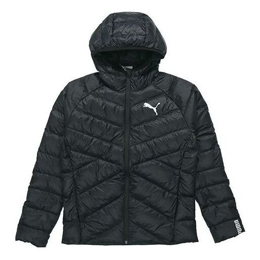 

Куртка pwrwarm packlite down jacket 'black white' Puma, черный