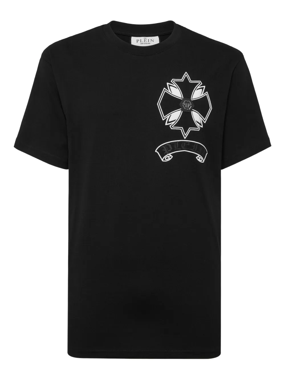 

Футболка Puffy Chrome Crest Philipp Plein, черный