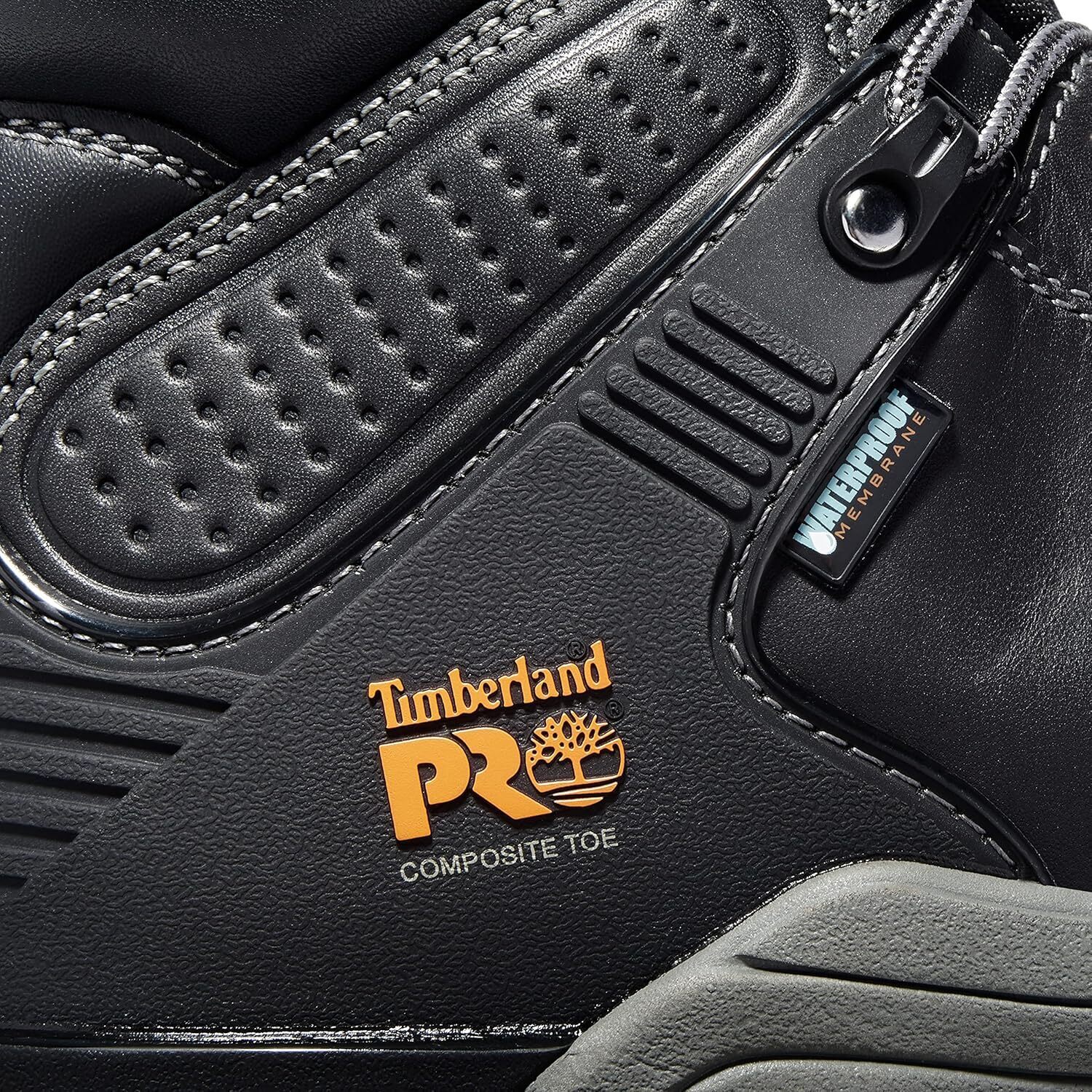 Timberland PRO мужские промышленные рабочие ботинки Hypercharge 6 Inch с композитным защитным носком и водонепроницаемостью, Black — фото 3