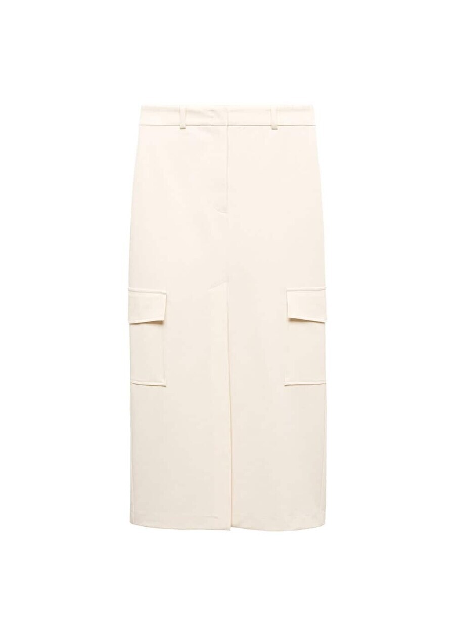 

Юбка макси MANGO Skirt Mirta, нюд