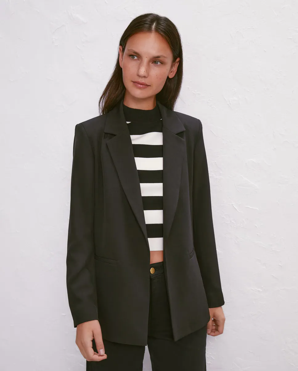 

Базовый женский пиджак без застежки Easy Wear, черный