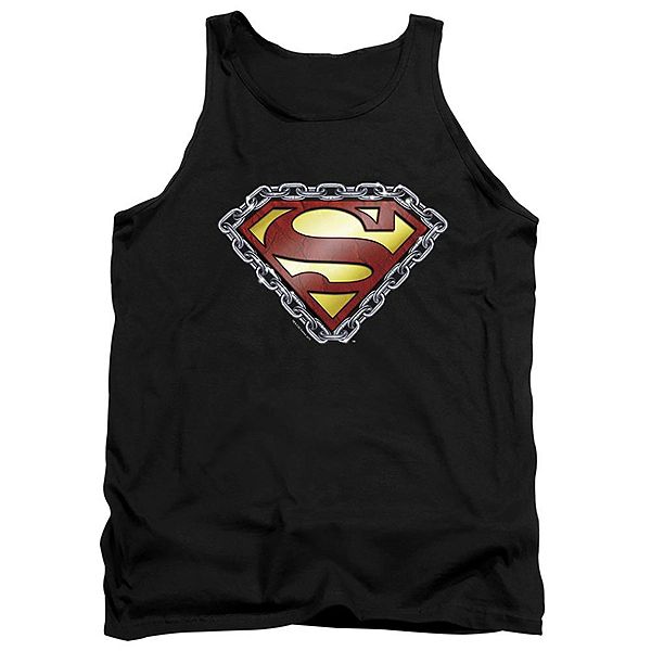 

Футболка-майка взрослая Superman chained shield Licensed Character