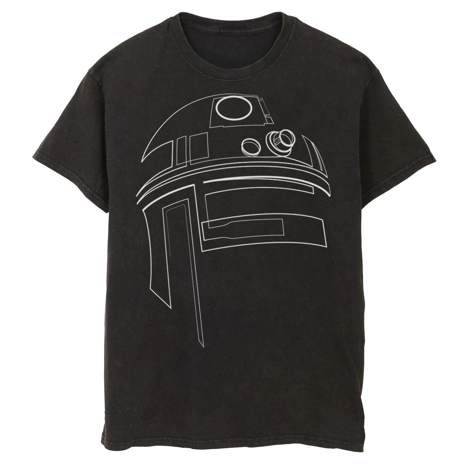 

Мужская футболка с контуром R2-D2 Star Wars