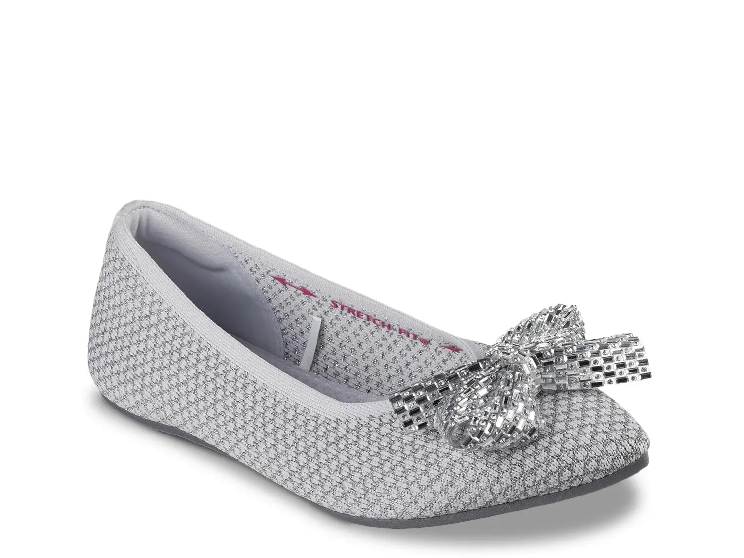 Кроссовки Skechers Cleo Flat, серебристый металлик