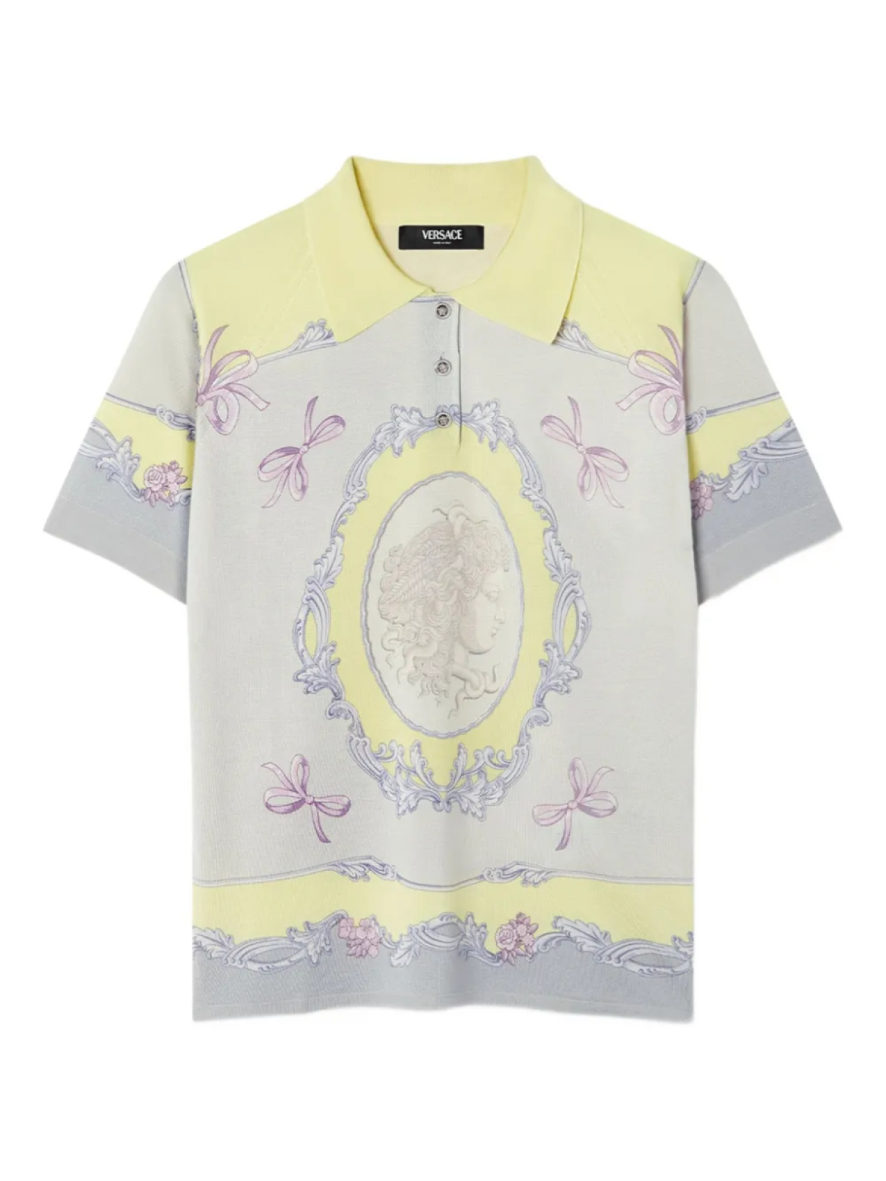 

Рубашка поло Medusa Cameo Versace, серый