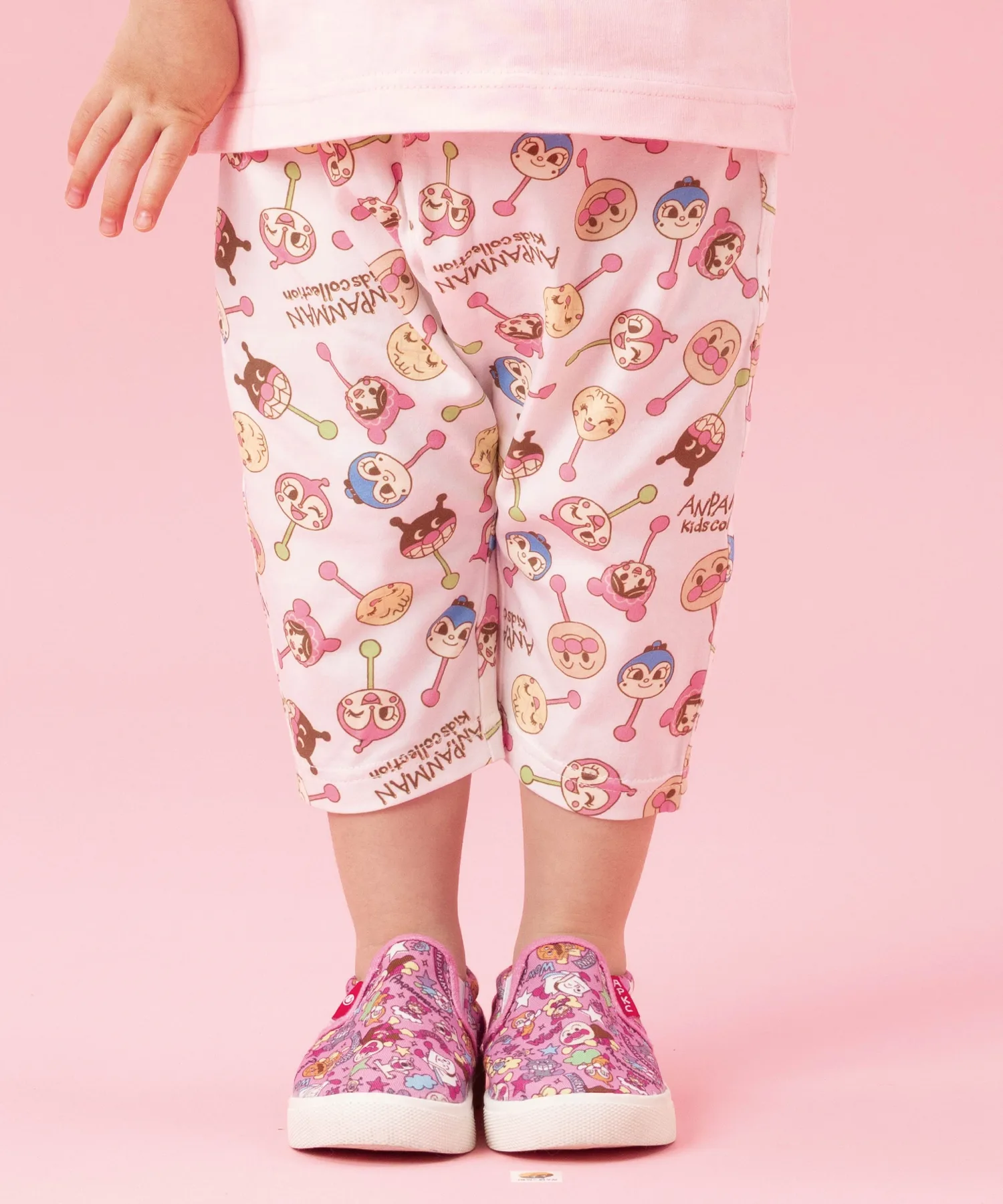 Детская коллекция ANPANMAN / (K) Леггинсы с принтом «Шоколадный леденец» Anpanman Kids Collection, Off-white