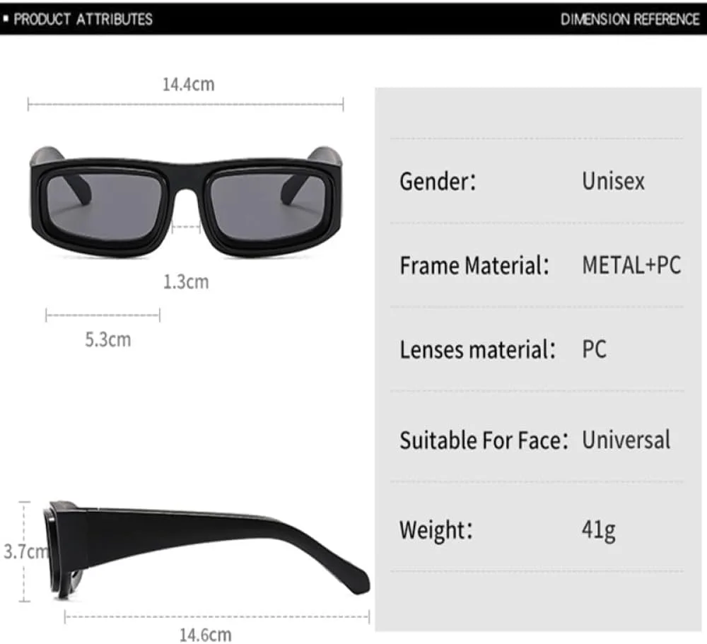 

2027 Модные прямоугольные солнцезащитные очки для женщин, винтажные желто-оранжевые очки для мужчин, защита от УФ-излучения UV400 MTZJH, Pattern Dark Green