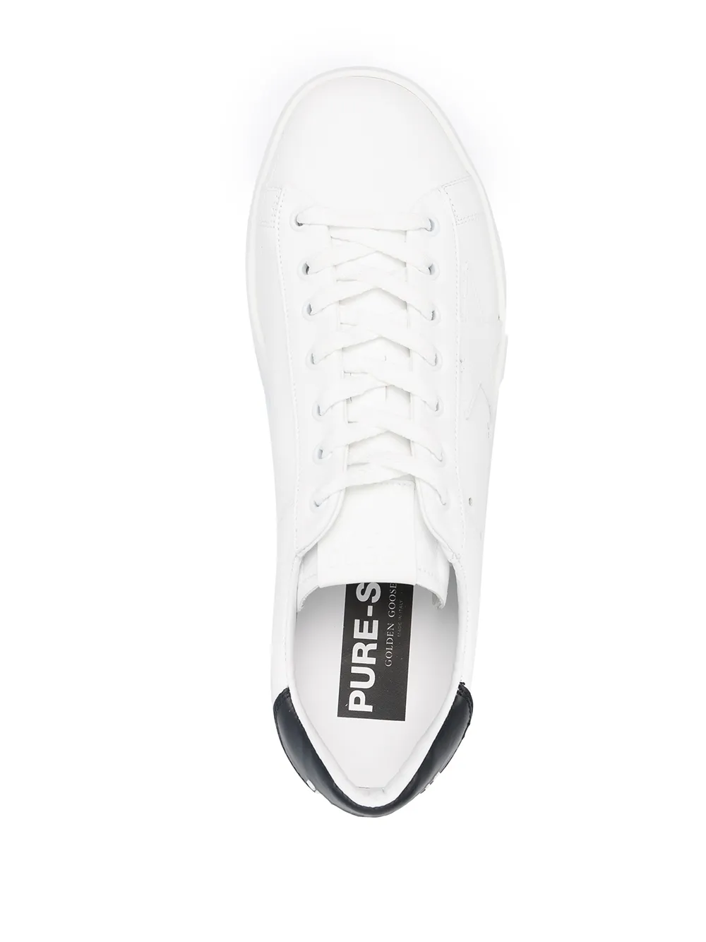 Кроссовки Pure на шнуровке GOLDEN GOOSE, белый — фото 4