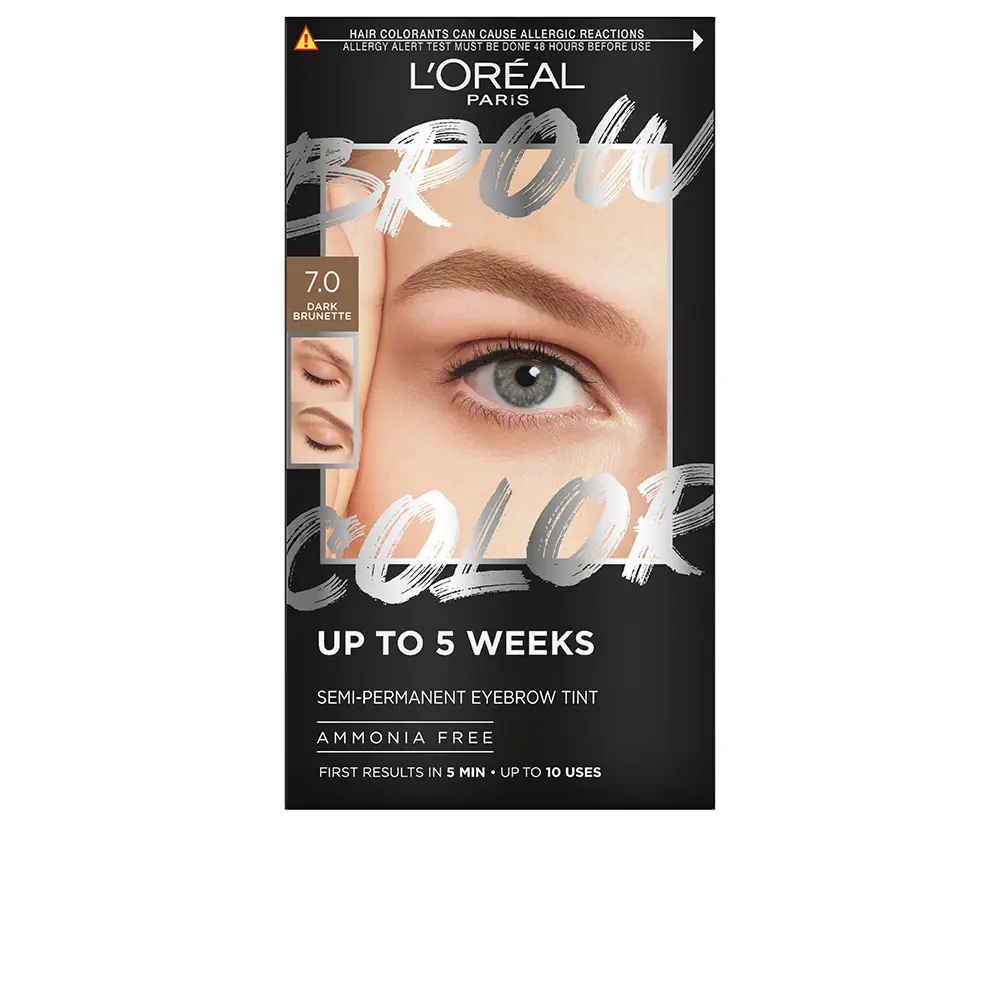 

Краска для бровей Brow color tinte de cejas L'Oréal París, цвет 7.0-dark blond, 4 шт.